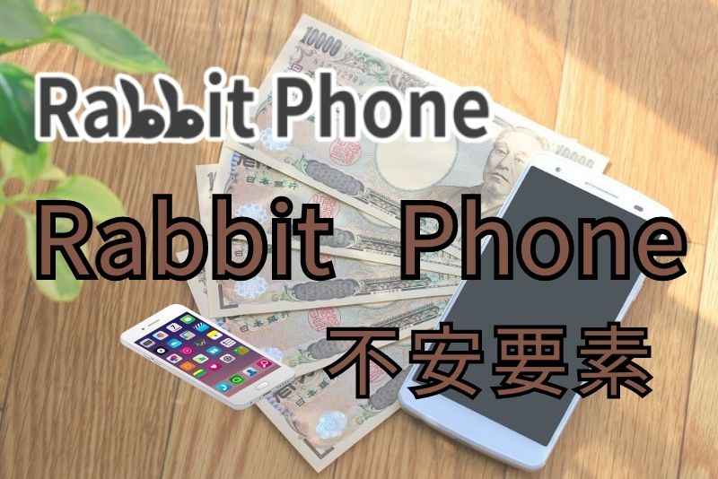 Rabbit Phone（ラビットフォン）を利用する時の不安要素について